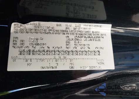 2018 Ford Focus St из США, поврежденный, VIN 1FADP3L96JL220614